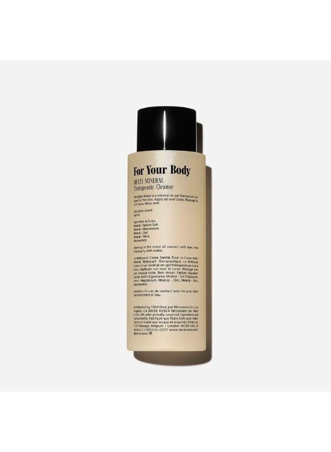 Necessaire The Body Wash Santal - Natural Body Wash For Women & Men, Therapeutic Shower Gel With Epsom Salt + Minerals. Gel Cleanse, 8.4 Fl Oz. - Image 2